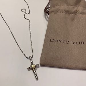 David Yurman Cable Collectibles X Cross Necklace